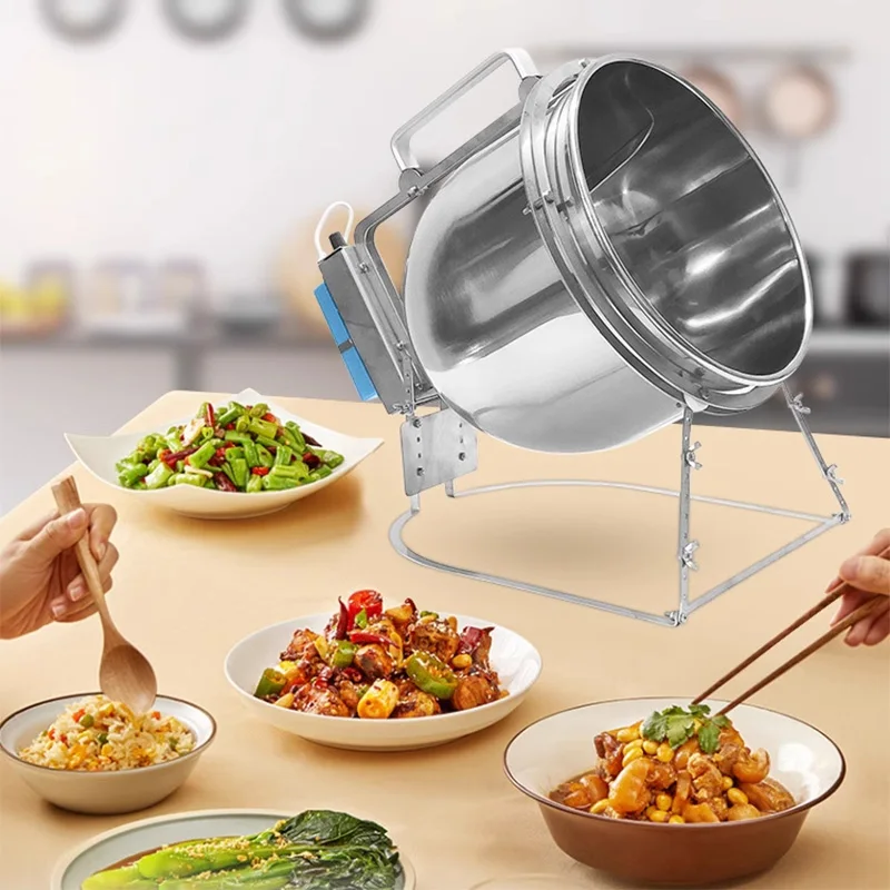 Stainless Steel Stir Fryer Lar - огляд і ціна Home Cooking Machine