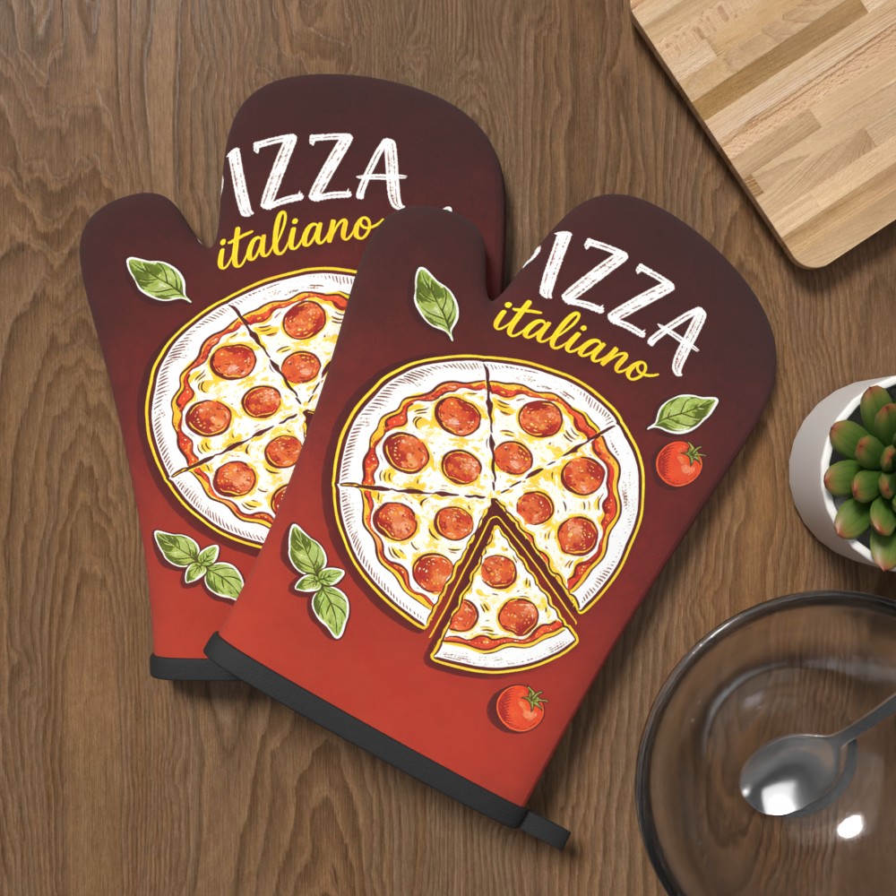 Pizza Italiano Print Oven Mitt - огляд і ціна Home Cooking Machine