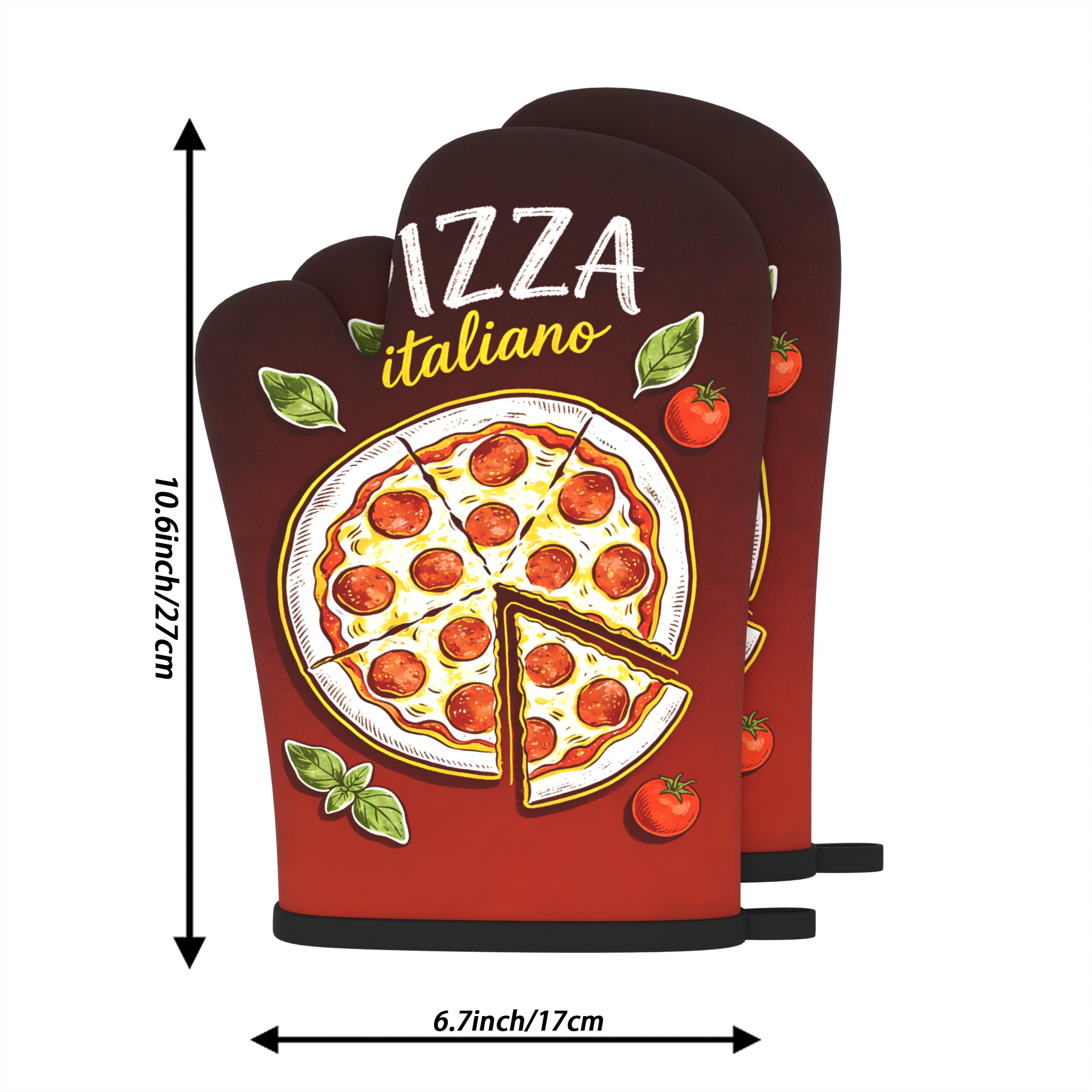 Pizza Italiano Print Oven Mitt - огляд і ціна Home Cooking Machine