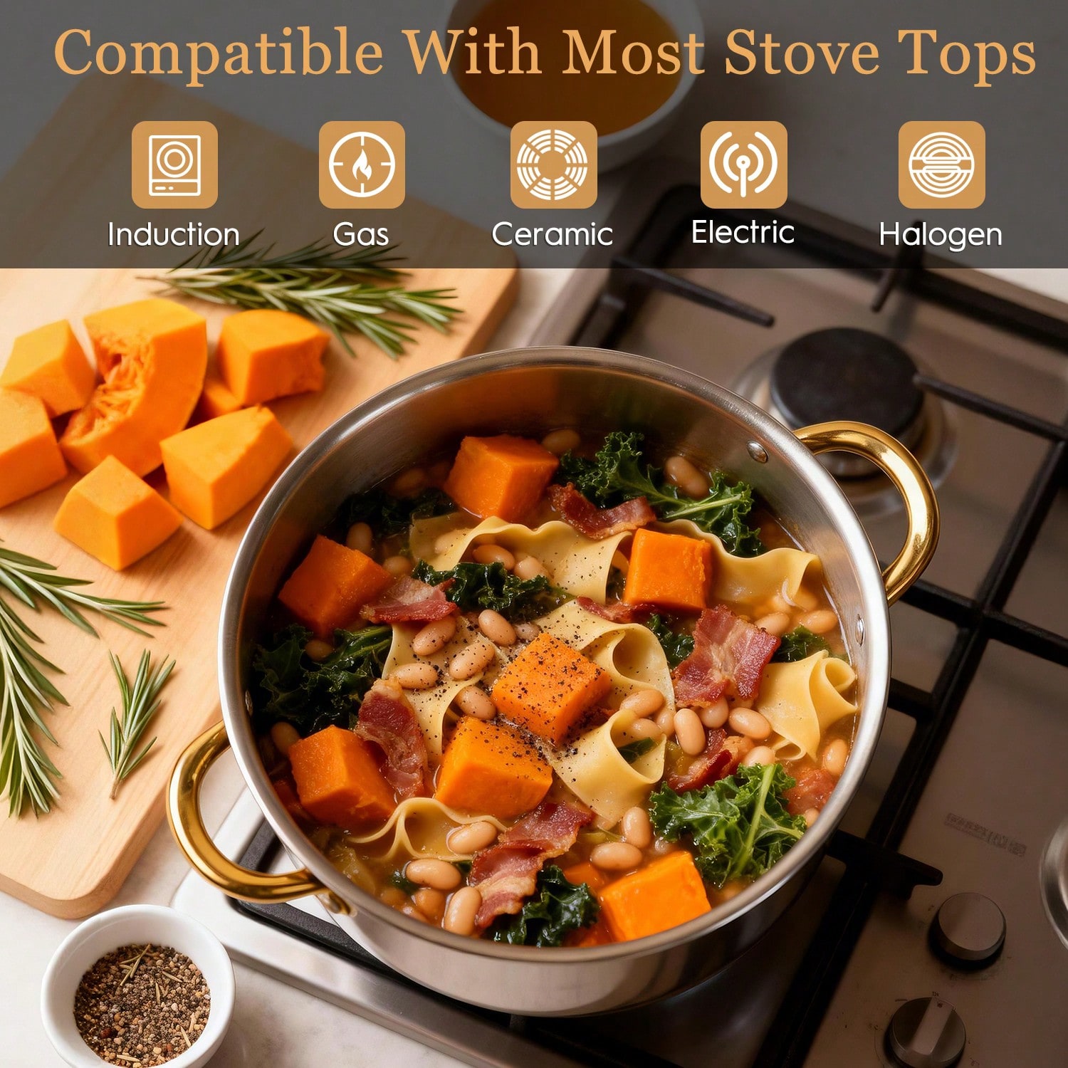 Stainless Steel Pot Set Modern - огляд і ціна Home Cooking Restaurants