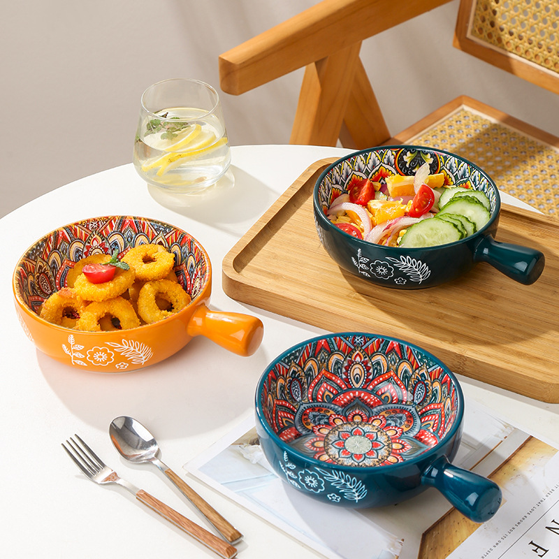 Polka Dot Ceramic Bowls Fruit  - огляд і ціна Home Cooking Dishes